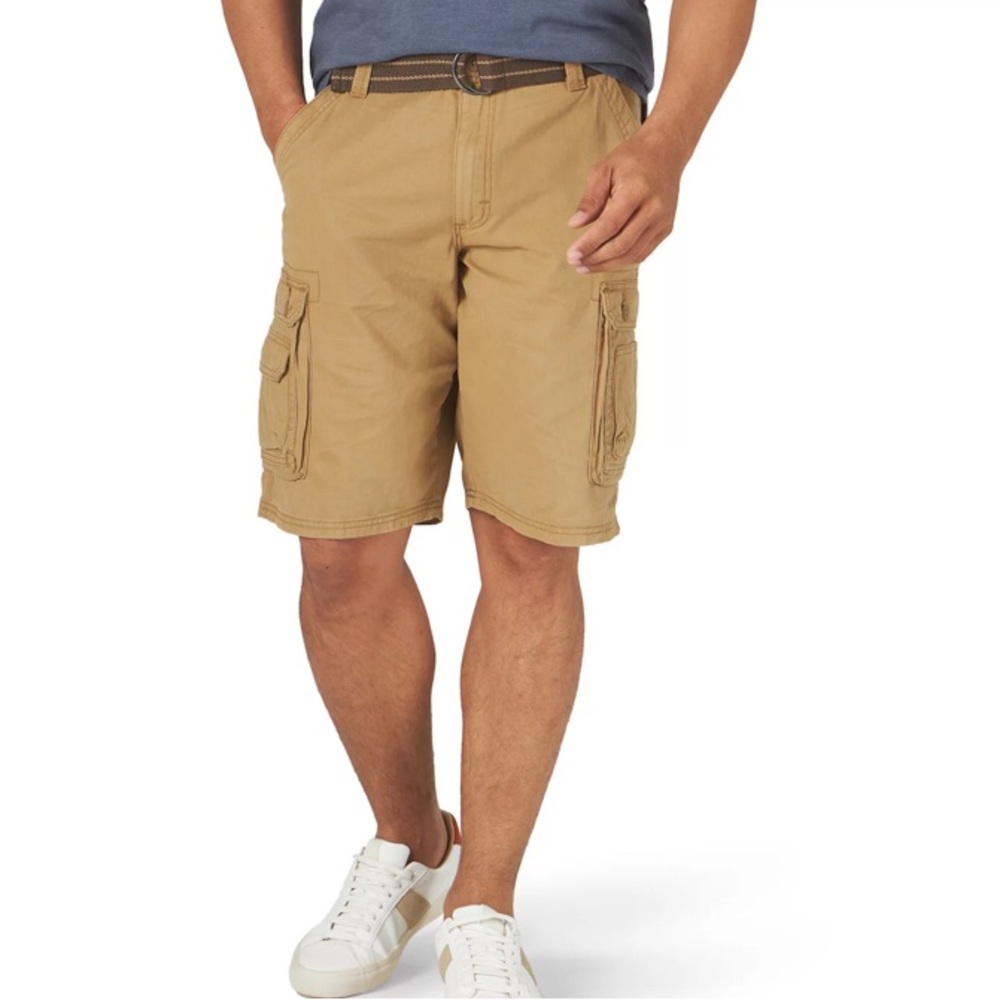 NWT Lee Bourbon Cargo Belted Casual Shorts Pants 46 Waist.